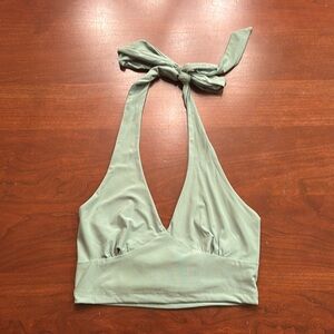 Green Halter Top